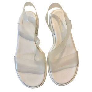 NWOB Gianvito Rossi Metropolis flatform sandals in white sz. 39EU/8.5US